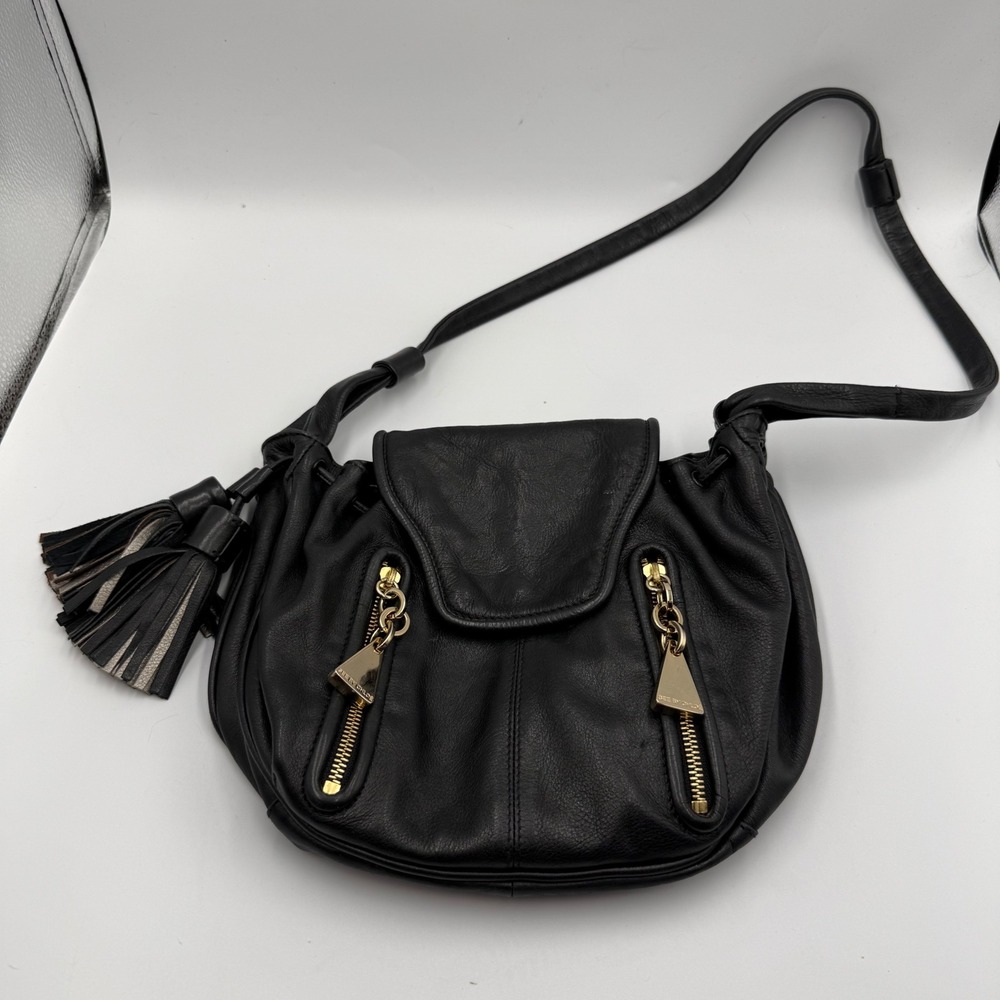 See by Chloe Cherry Crossbody Bag Small‎ Black Leather Boho Tassel Purse